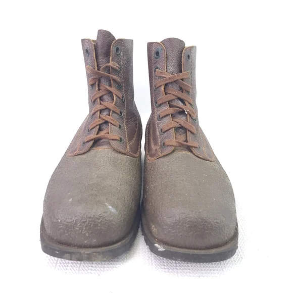 Vintage Varnamo 1971 Military Swedish Army Combat Boots Rubber Size 265 US 9-9.5